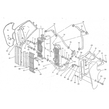 Durite de refroidissement 410 TE 97 - 00 / 610 TE TC 98 - 00