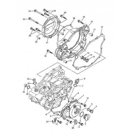 Bouchon de remplissage d'huile YZ YZF WRF