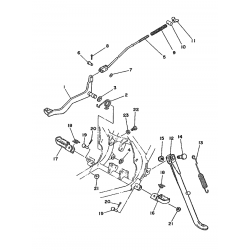 Axes de repose-pied 125 DTMX 2