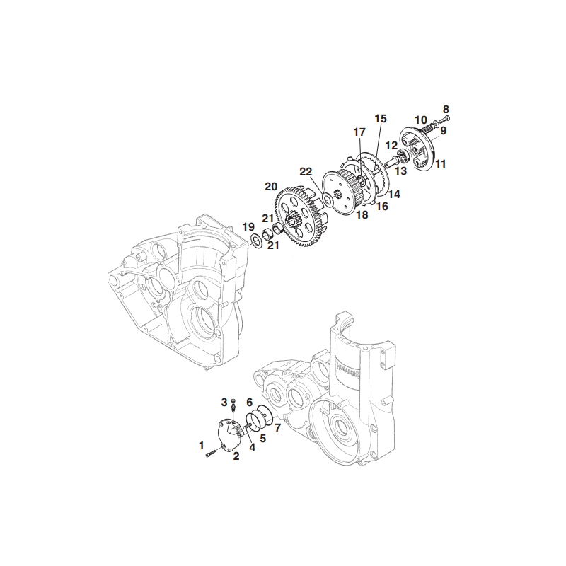 Roulements de cloche d'embrayage 400 450 FE FC 02 - 08