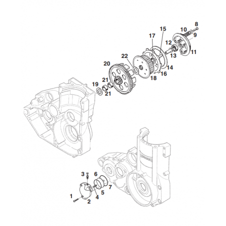 Roulements de cloche d'embrayage 400 450 FE FC 02 - 08