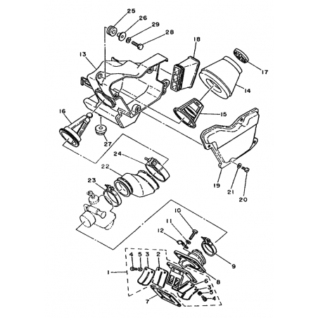 Pipe d'admission 125 DTMX