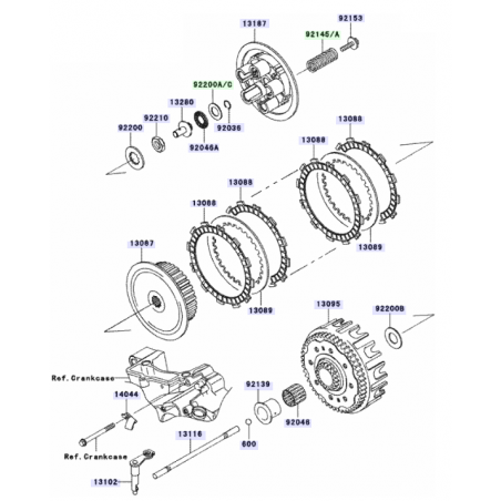 Guide de câble d'embrayage 250 KXF 04 - 08