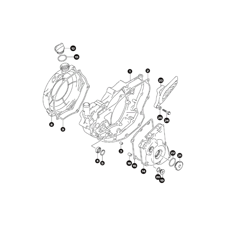 Couvercle d'embrayage 250 RMZ 11 - 18