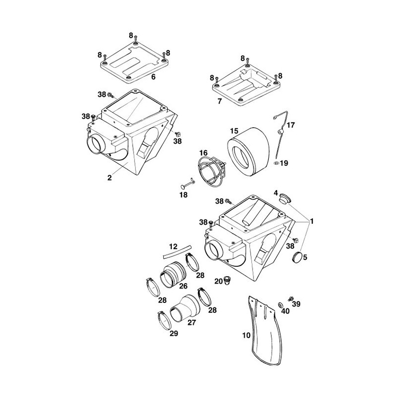Support cage de filtre à air 400 EGS 94 ( LC4 )