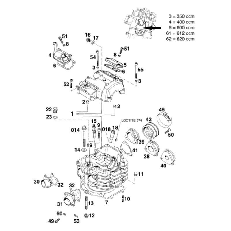 Pipe d'admission 400 EGS 94 ( LC4 )